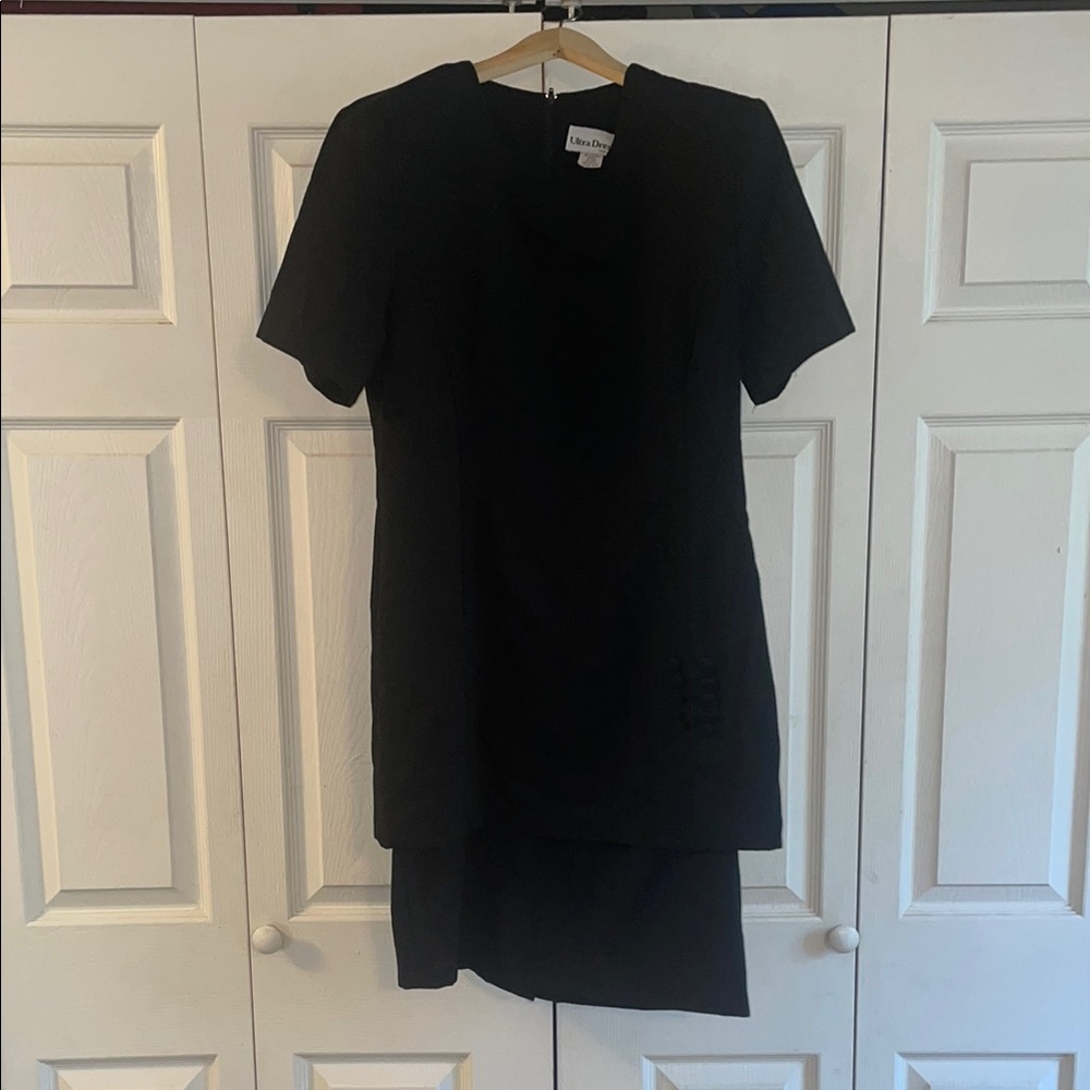 Vintage Ultra Dress Short Sleeve  Black